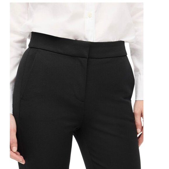 J.Crew Black Kelsey Pant Womens Size 0 Tall  Flared Cropped Trousers - Picture 3 of 6